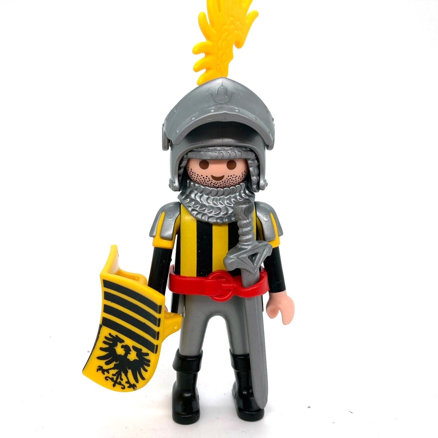 playmobil chevalier jaune et noir