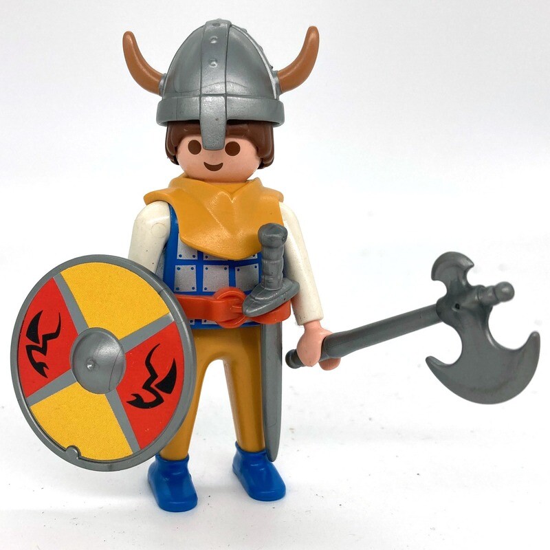 playmobil viking casque corne