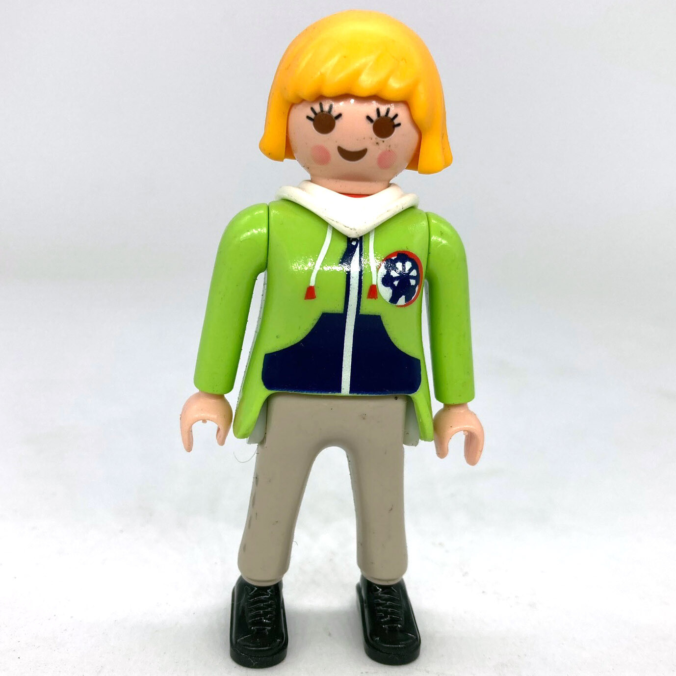 playmobil femme veste vert