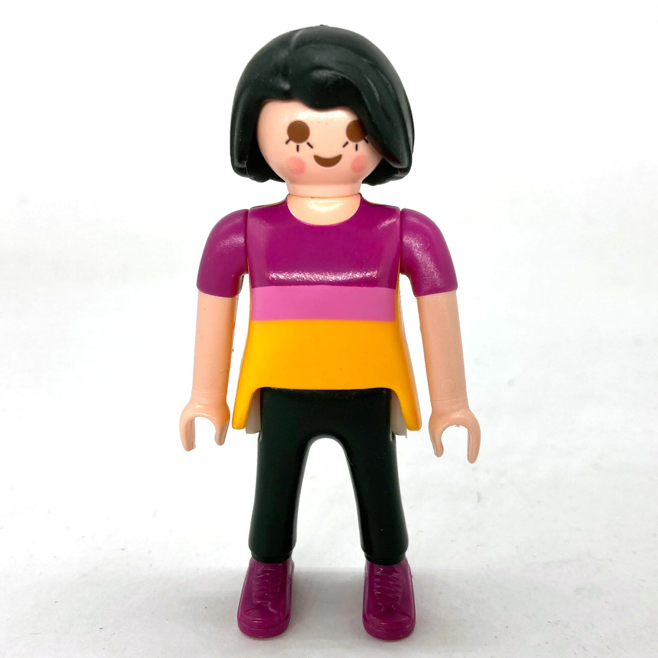 playmobil femme rose jaune