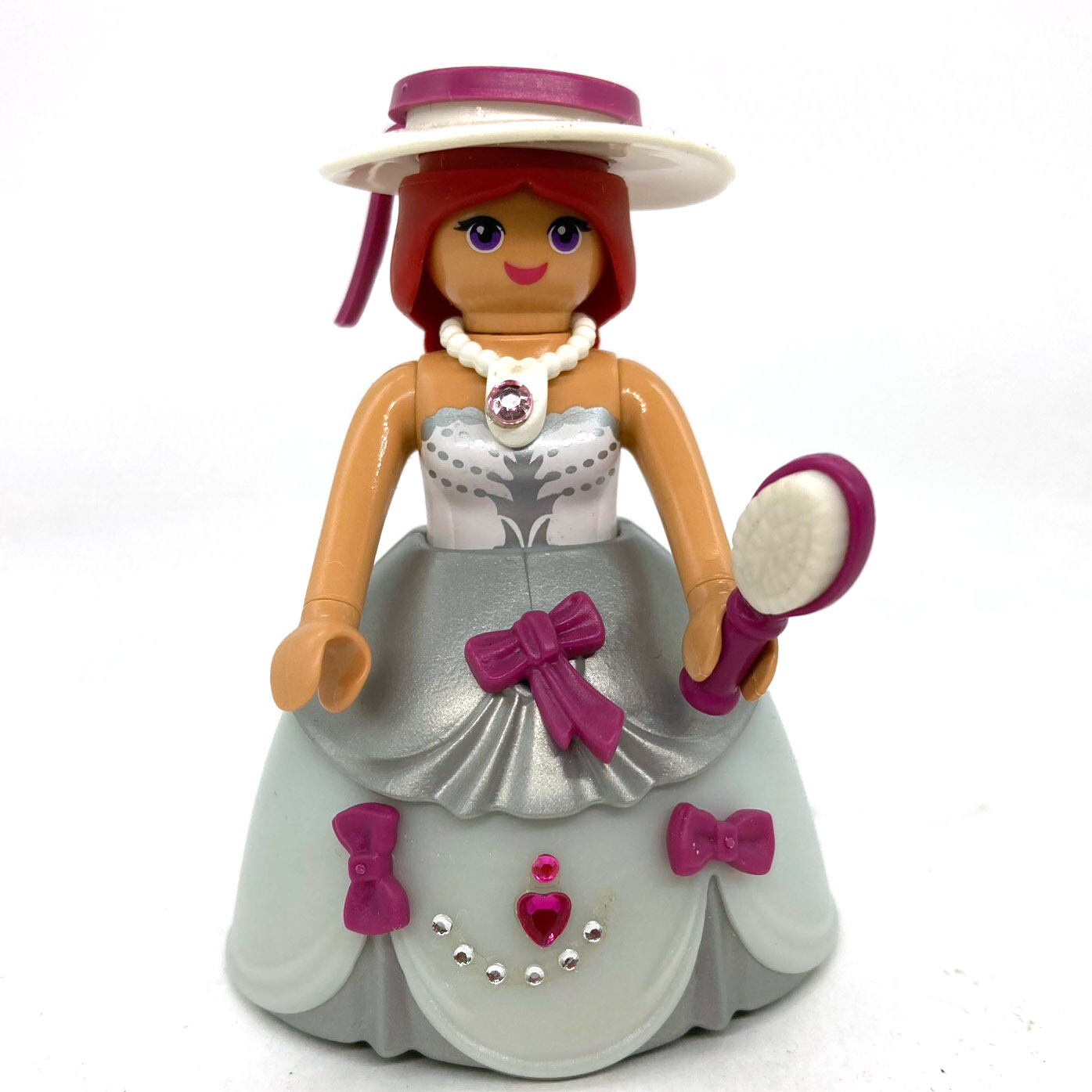 playmobil princesse gris brosse