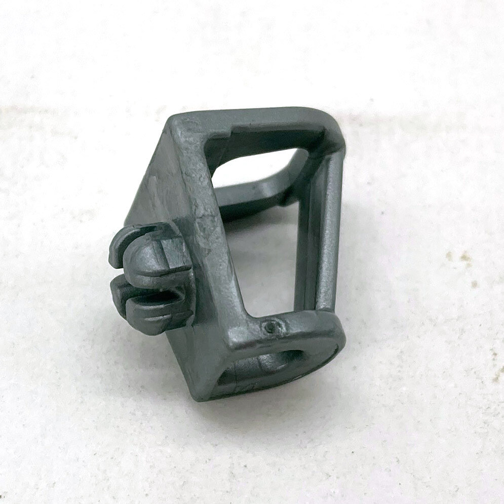 playmobil support torche clips gris