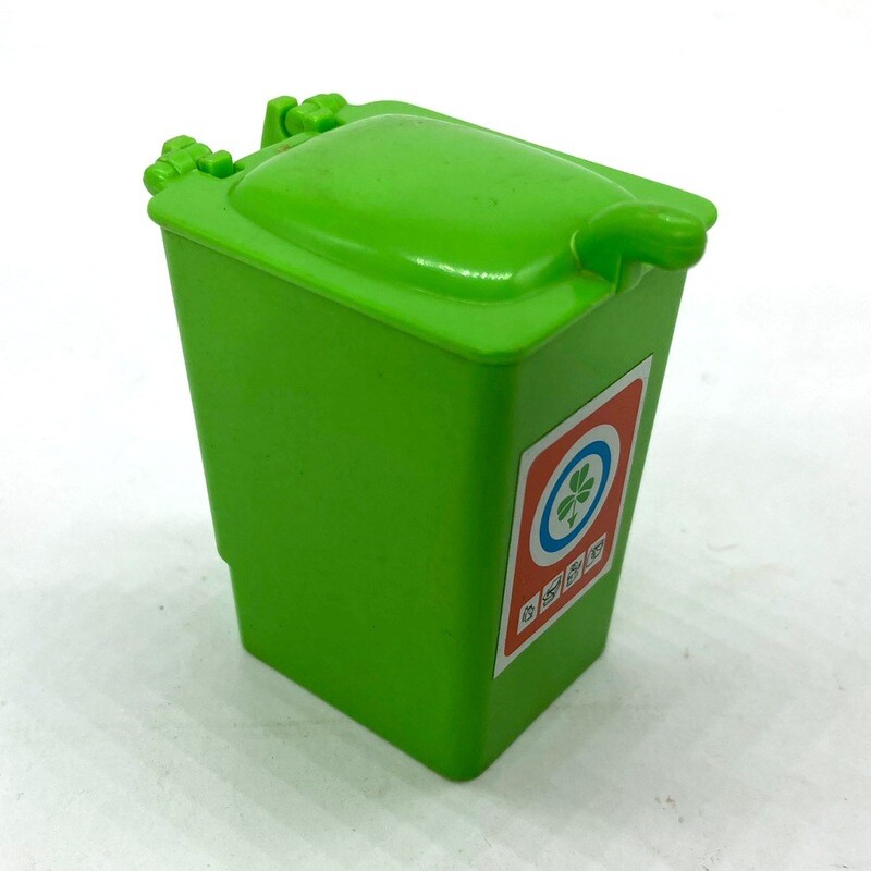 playmobil poubelle recyclage vert