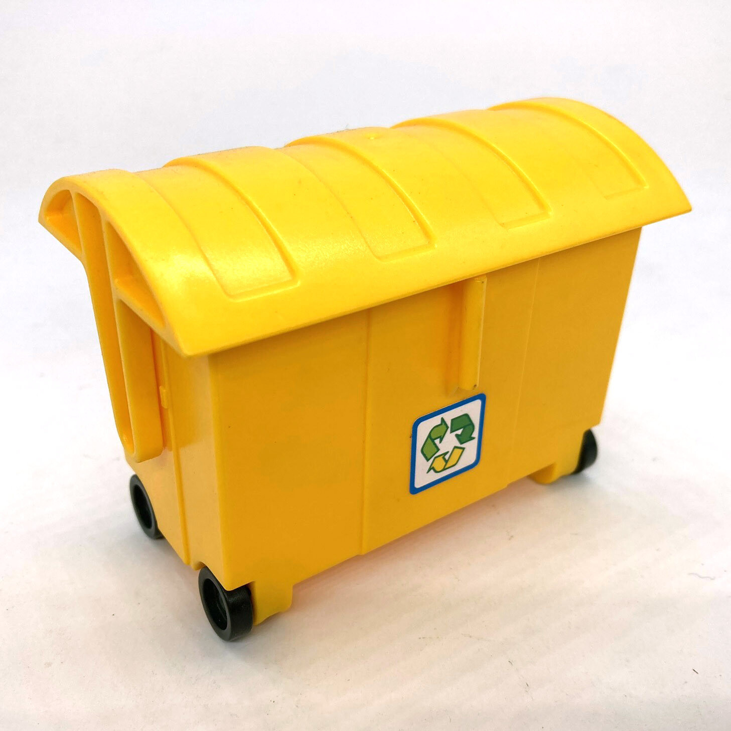 playmobil grande poubelle jaune