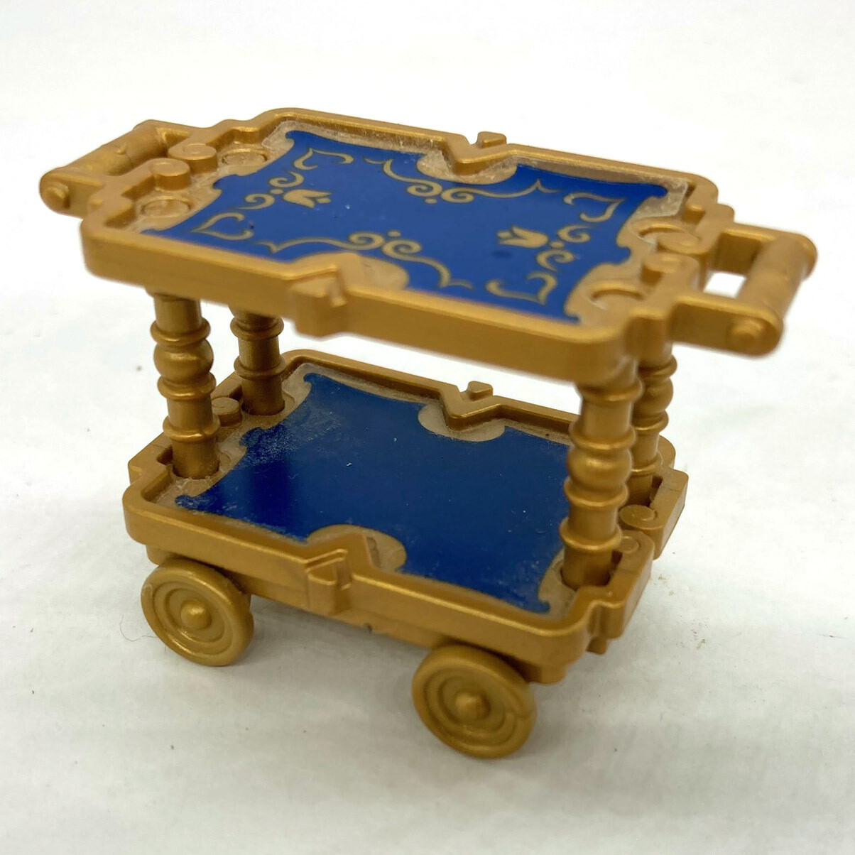 playmobil chariot service bleu doré