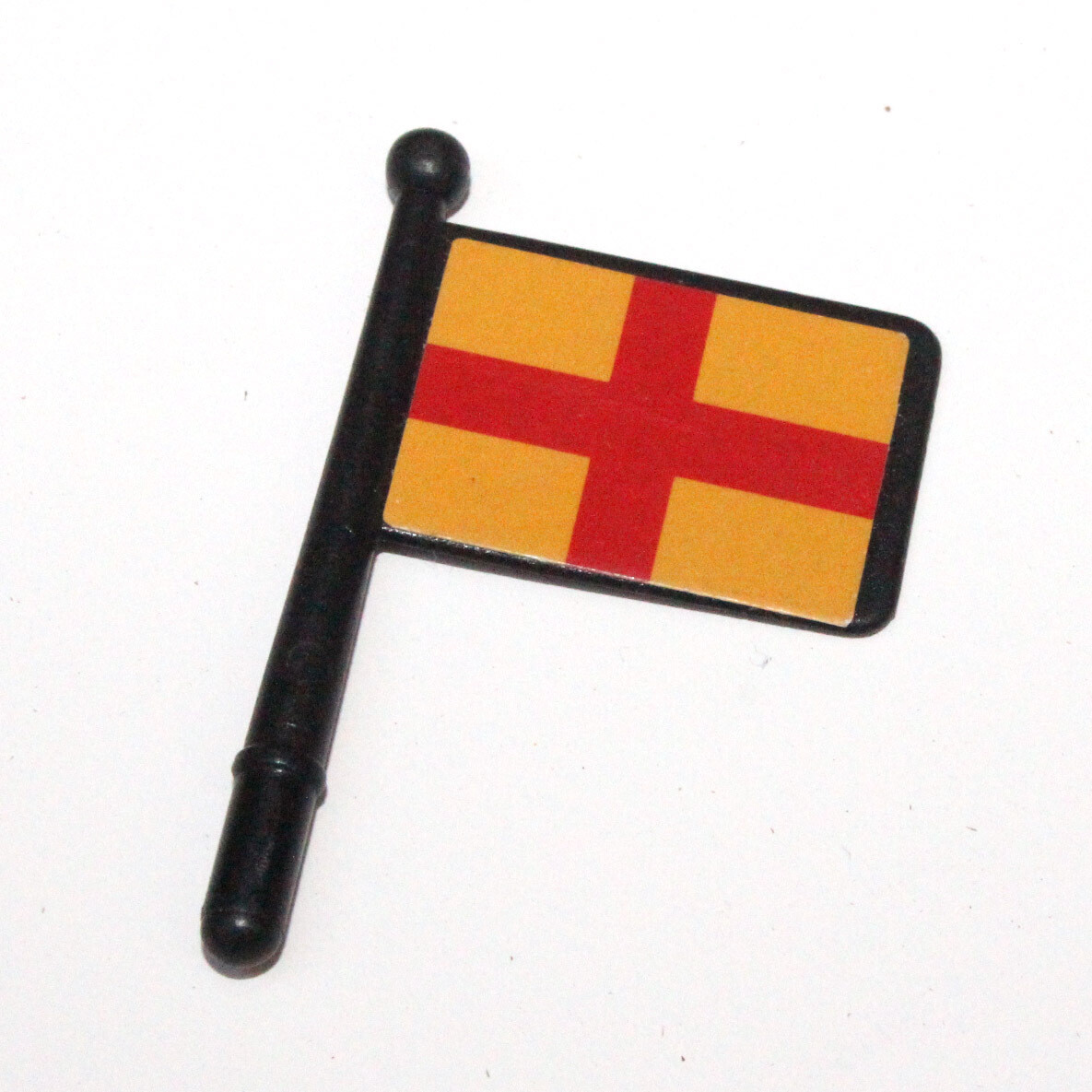 playmobil drapeau jaune rouge