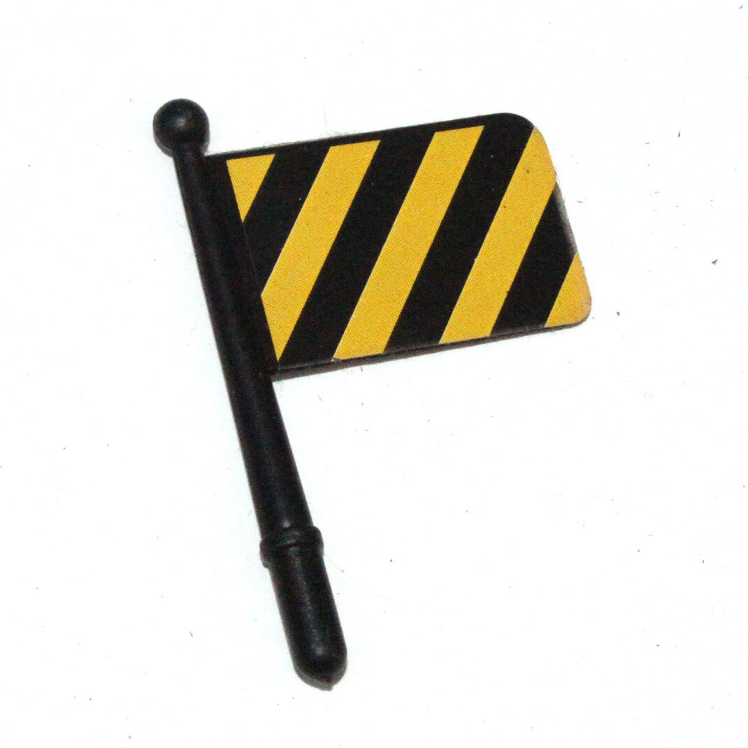 playmobil drapeau jaune noir