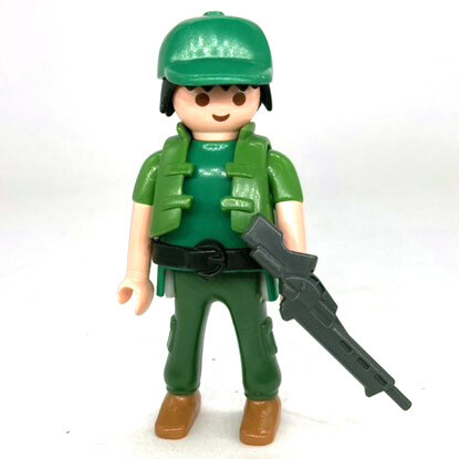 playmobil soldat army casquette