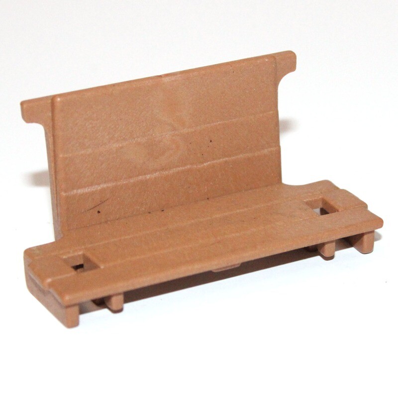 playmobil banc chariot marron