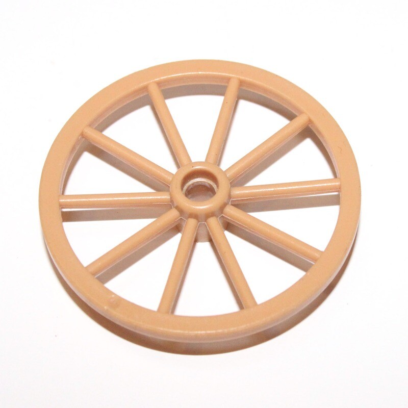 playmobil roue fine beige pour canon