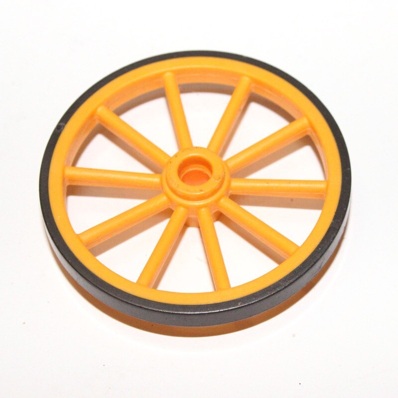 playmobil roue charriot  jaune