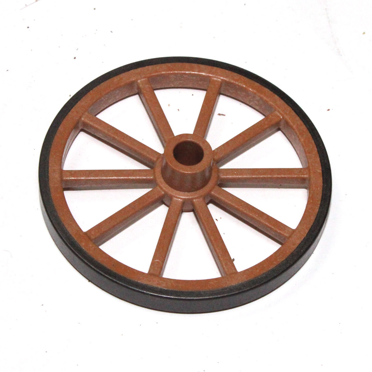 playmobil roue charriot  marron
