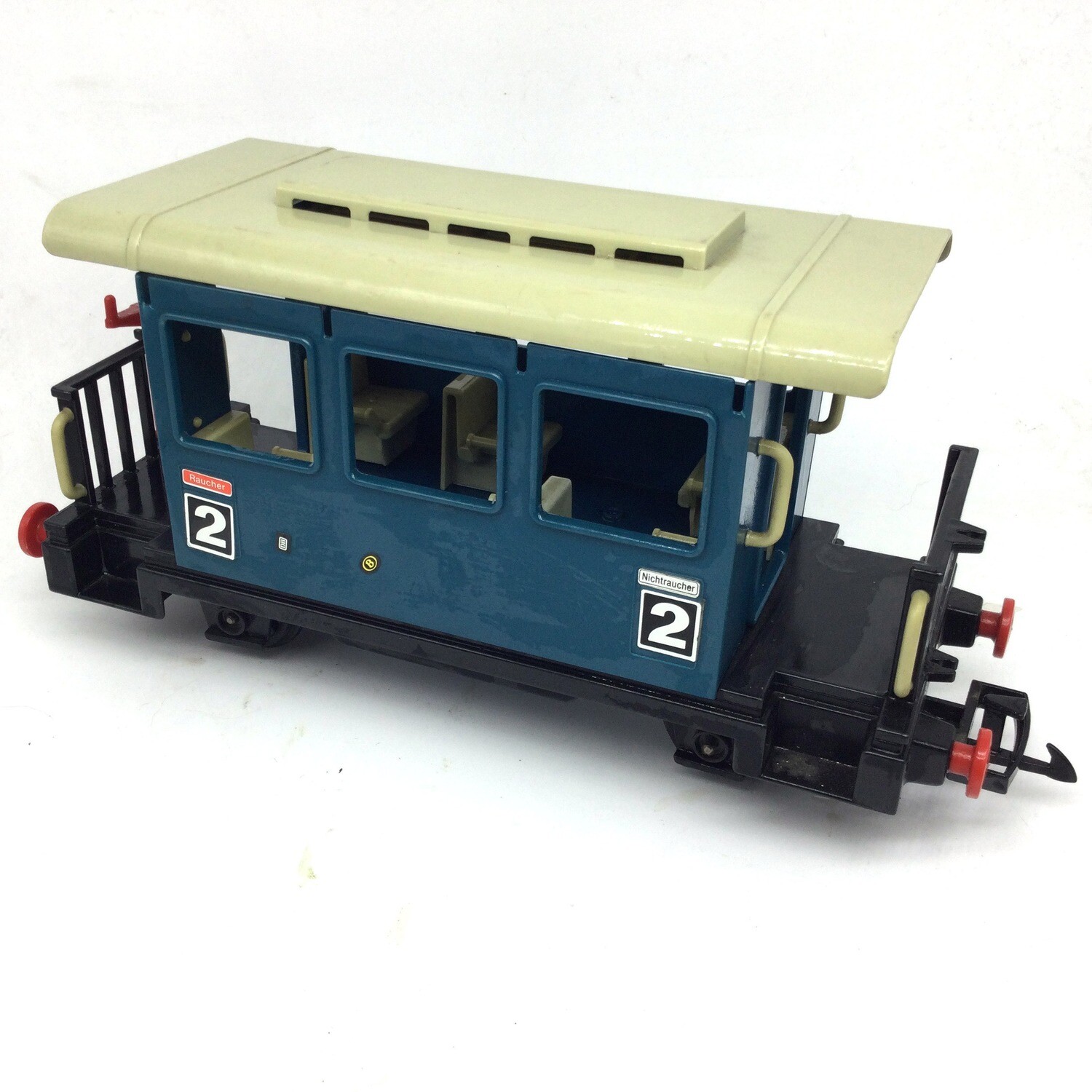 playmobil wagon passager bleu