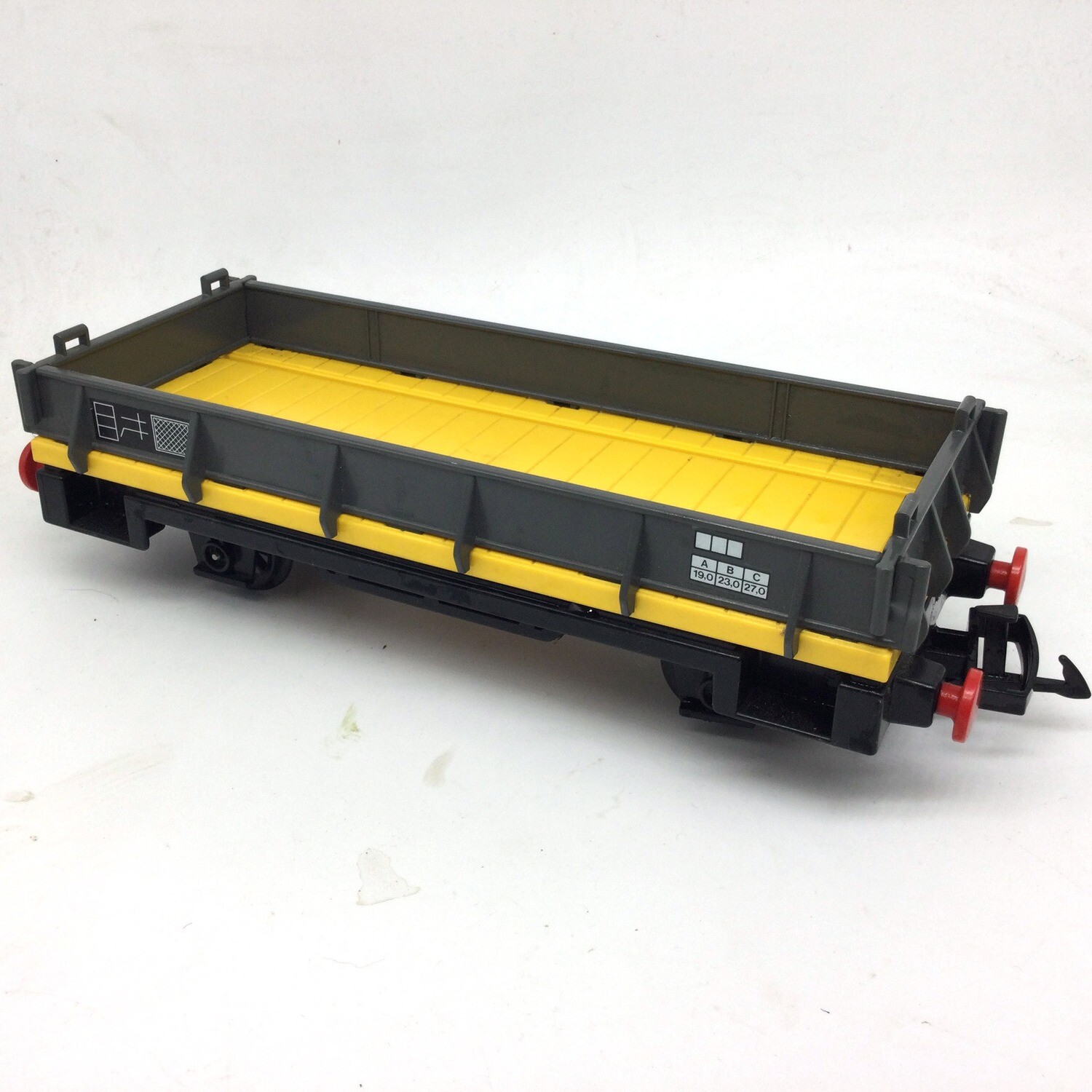 playmobil wagon plateforme jaune noir