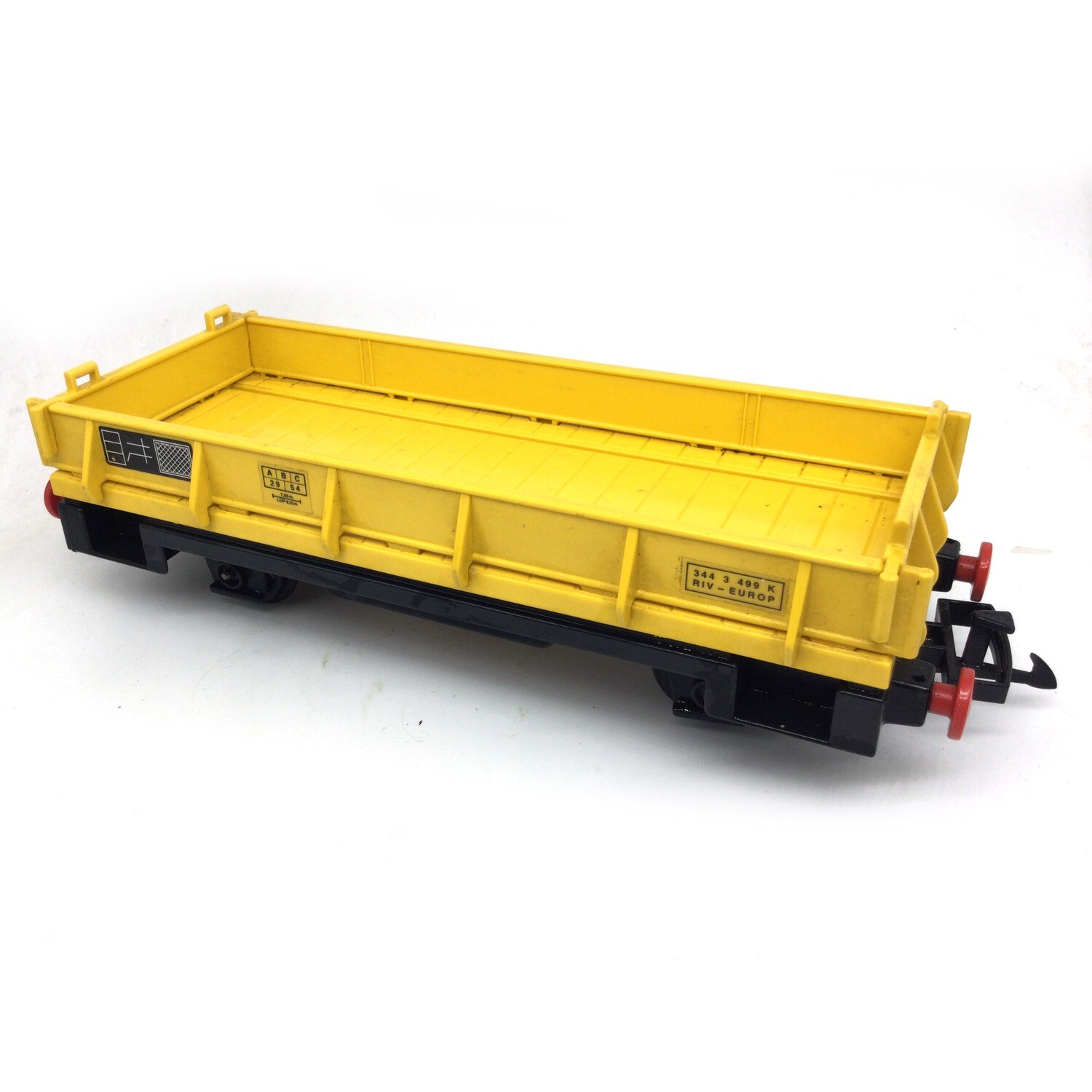 playmobil wagon plateforme jaune