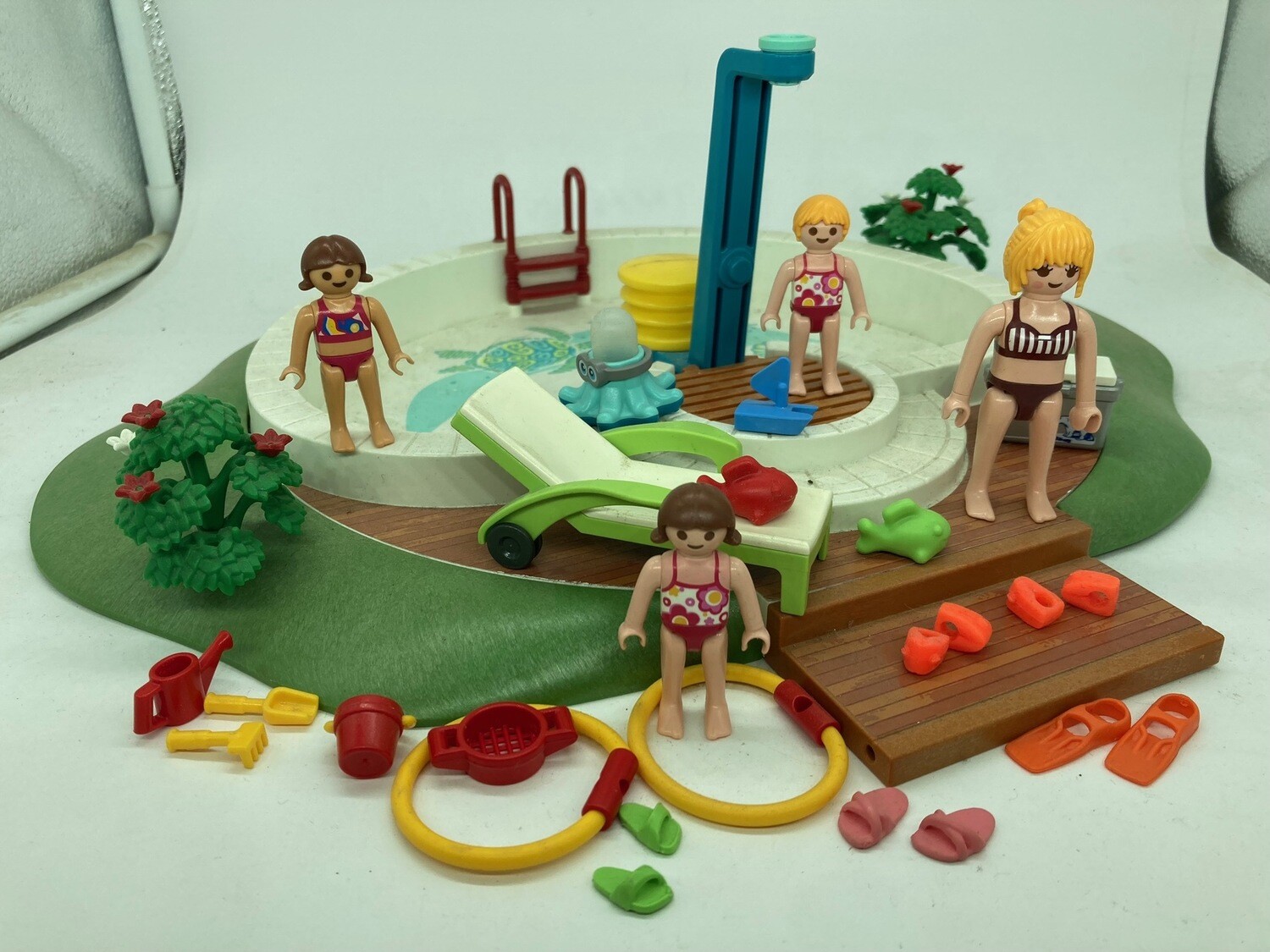 playmobil bassin piscine avec accesoires