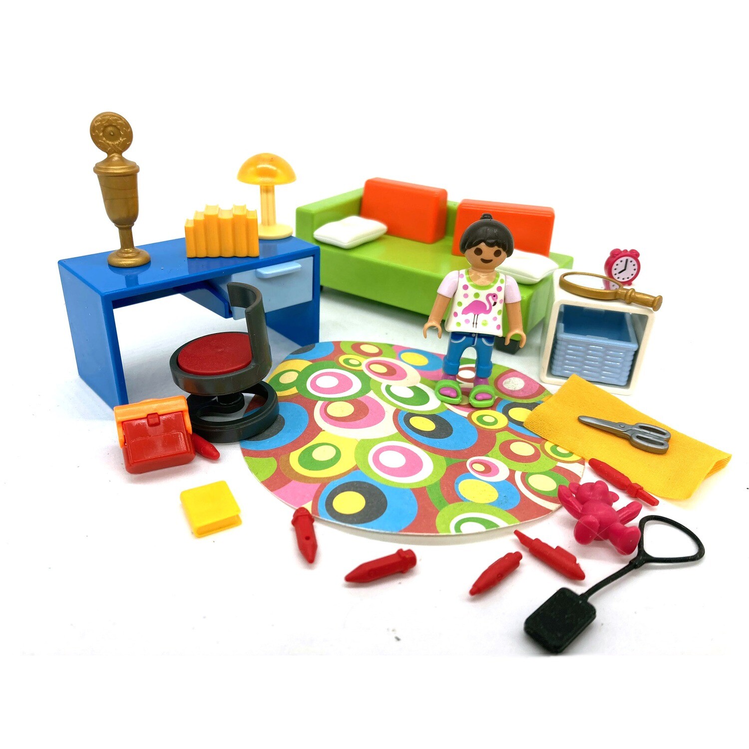 playmobil chambre enfant avec bureau