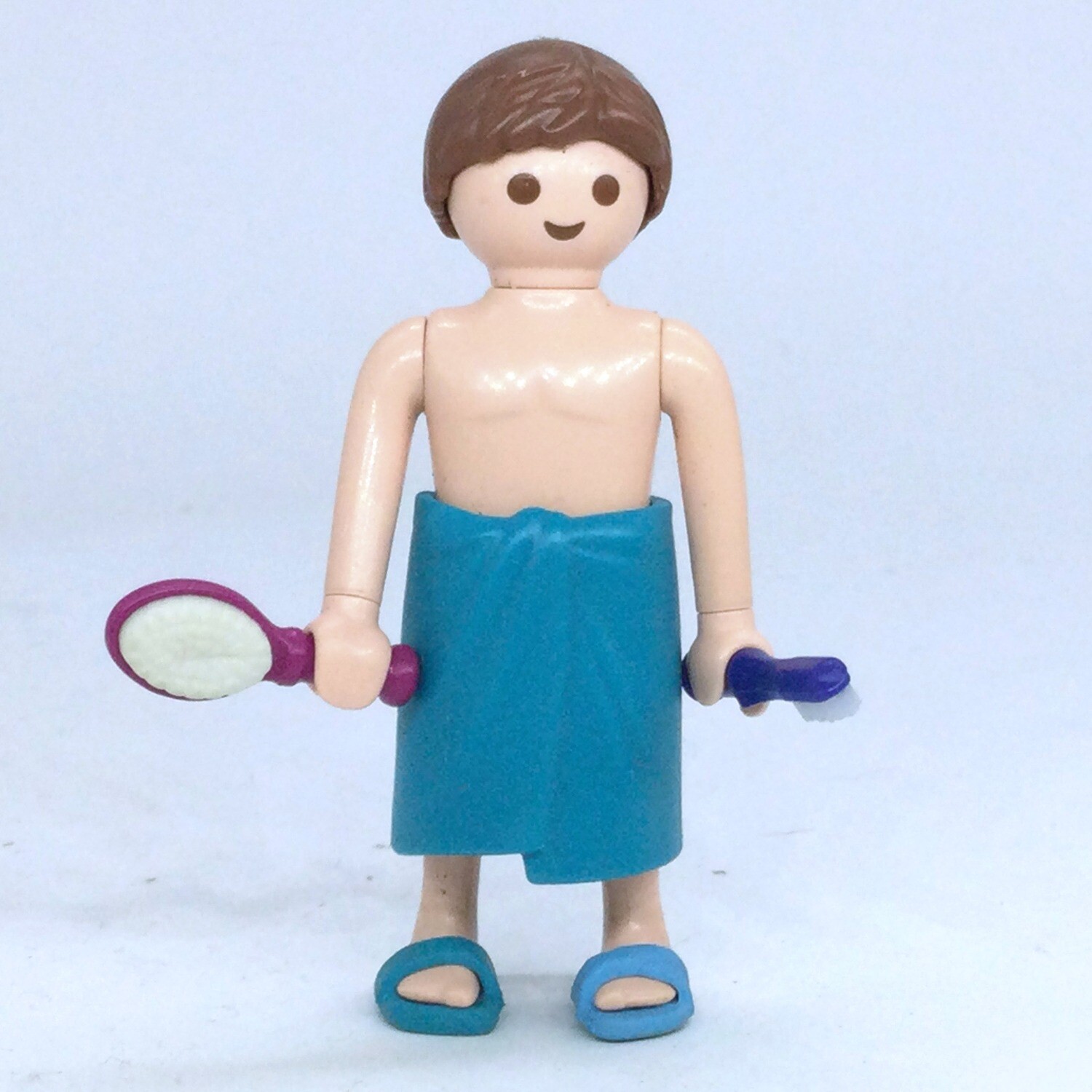 playmobil homme à sa toilette