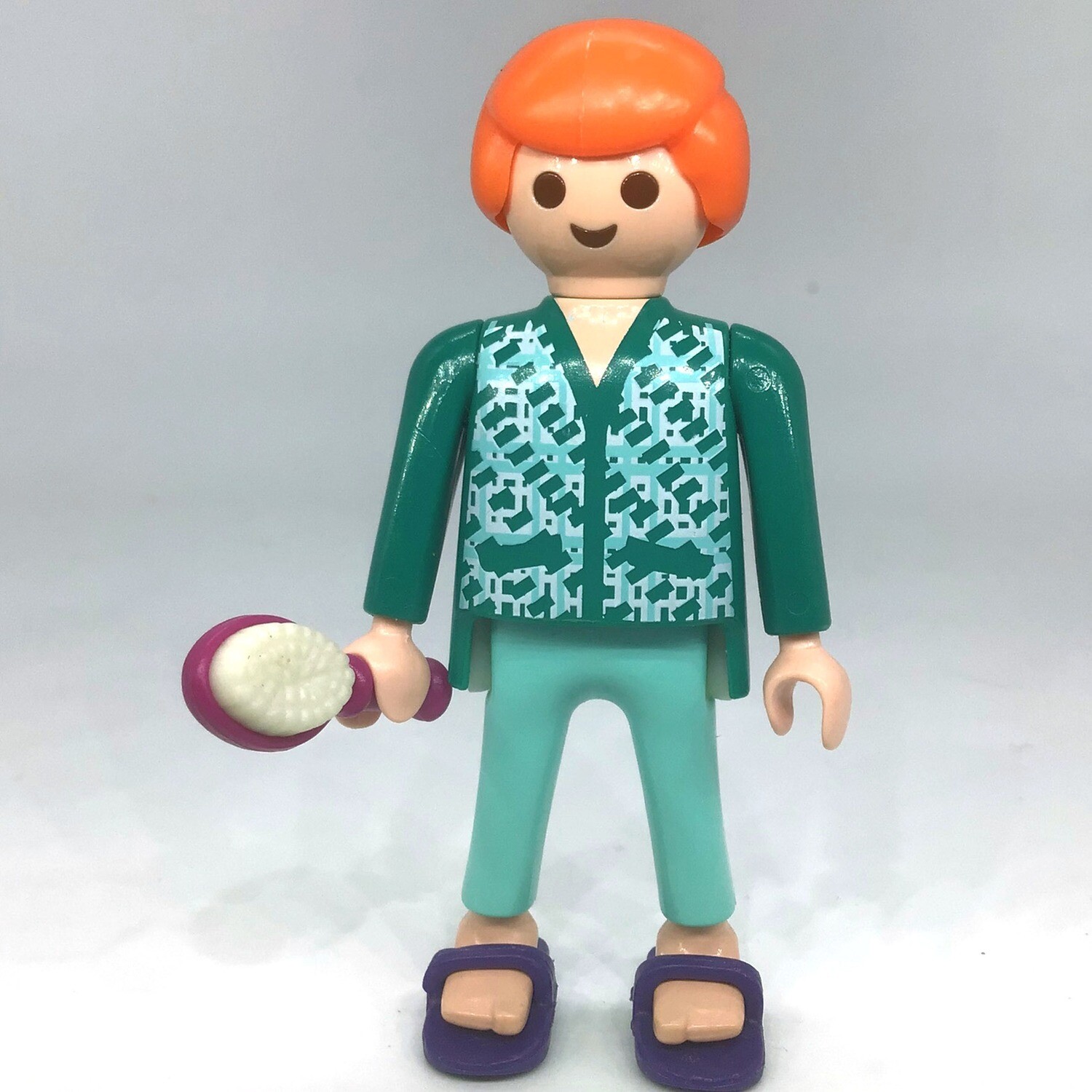 playmobil homme roux en pyjama