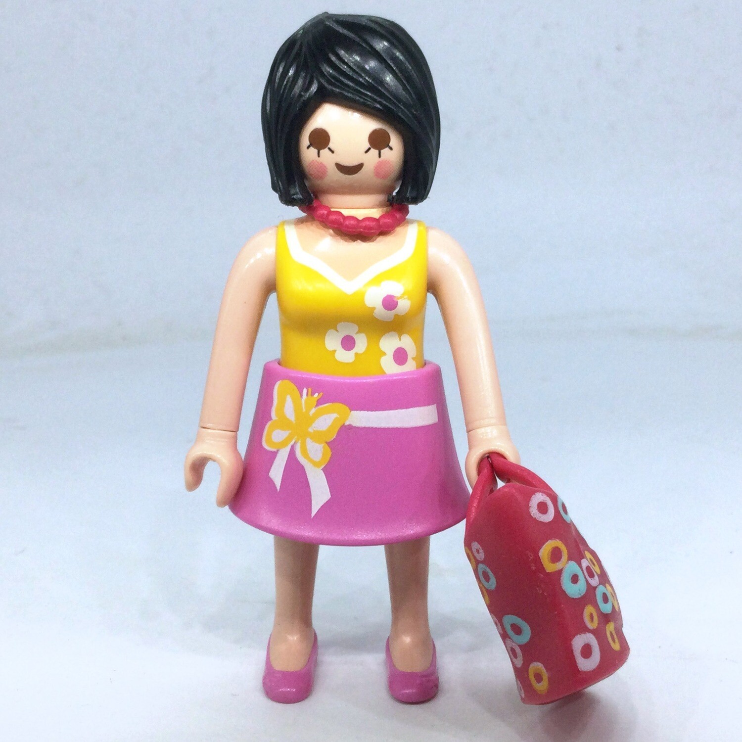 playmobil femme jupe rose