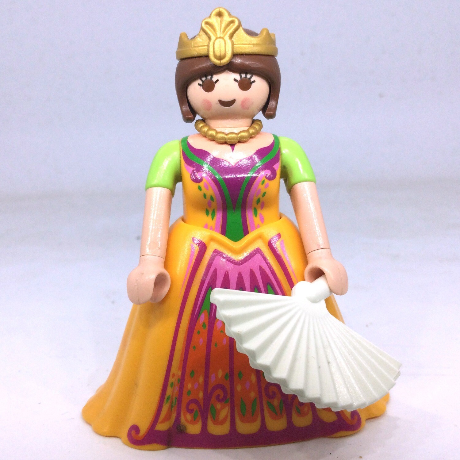 Playmobil princesse reine orange éventail
