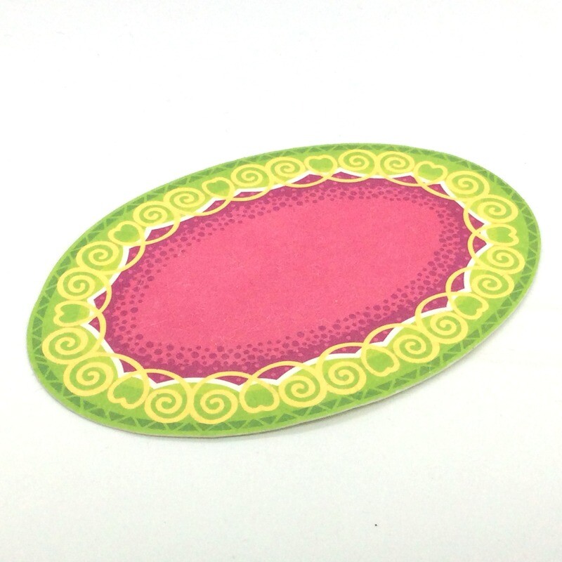 playmobil tapis ovale rose vert