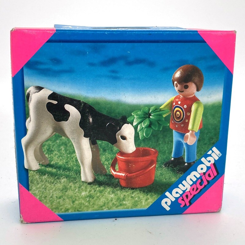 playmobil 4624 veau et enfant
