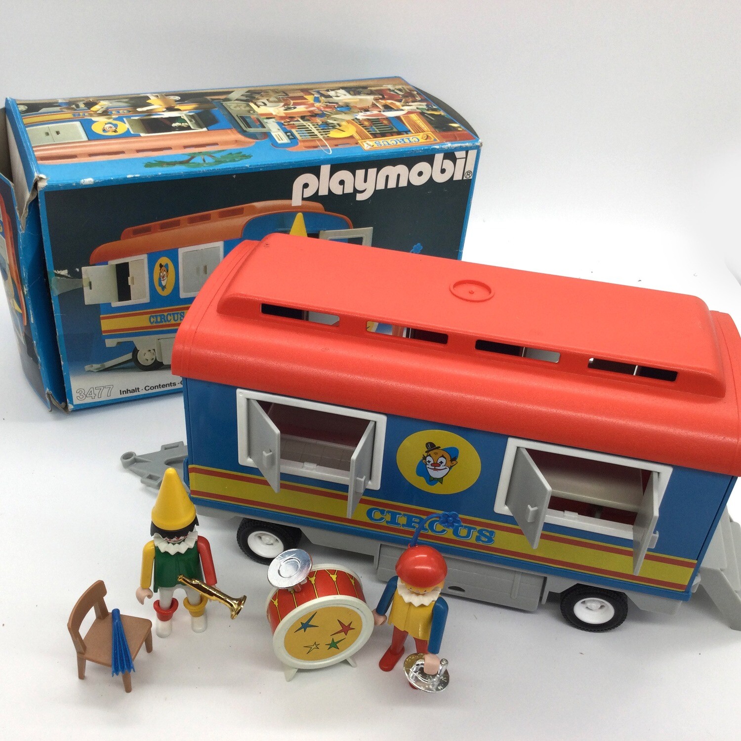 playmobil 3477 roulotte cirque vintage