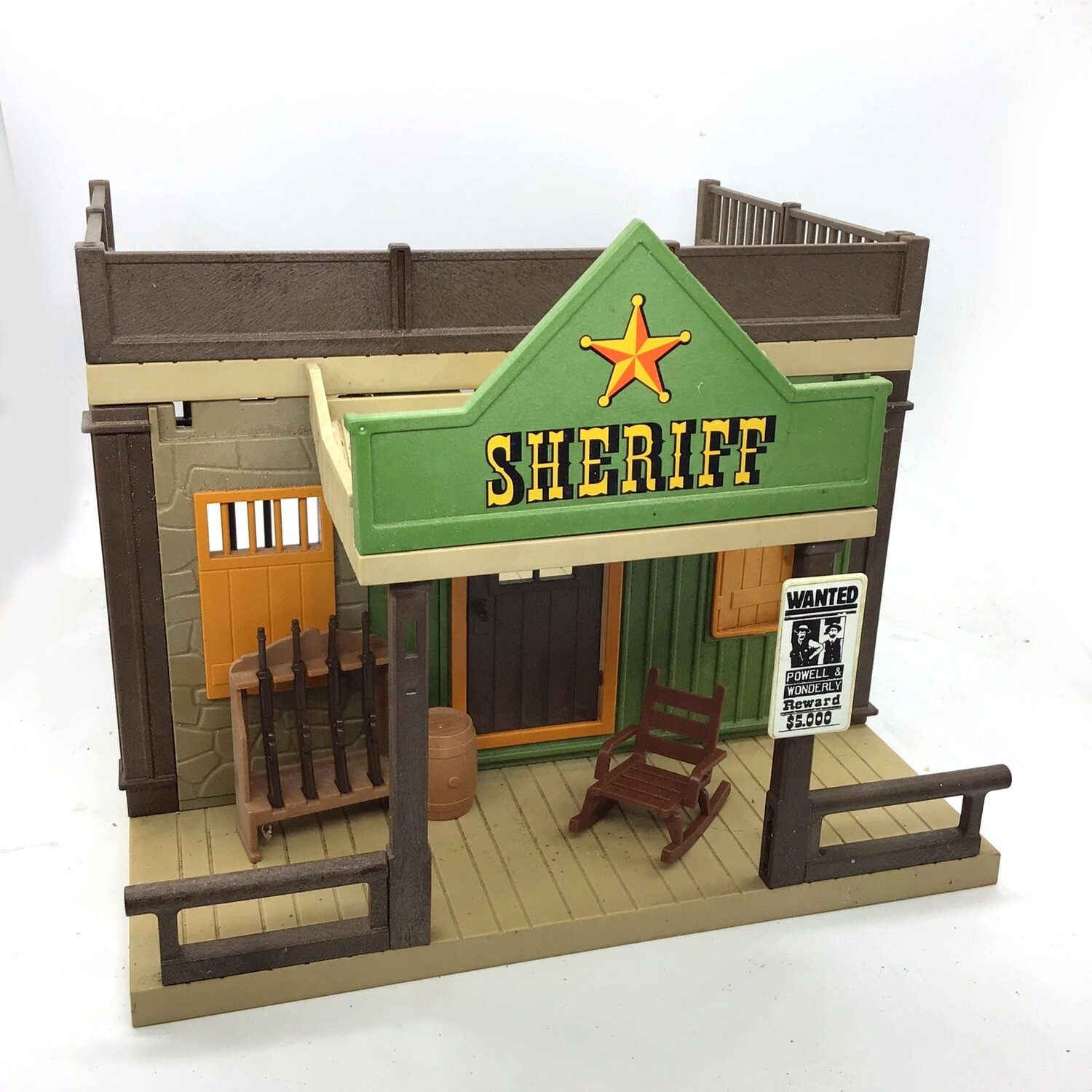 playmobil bureau de chérif vert vintage