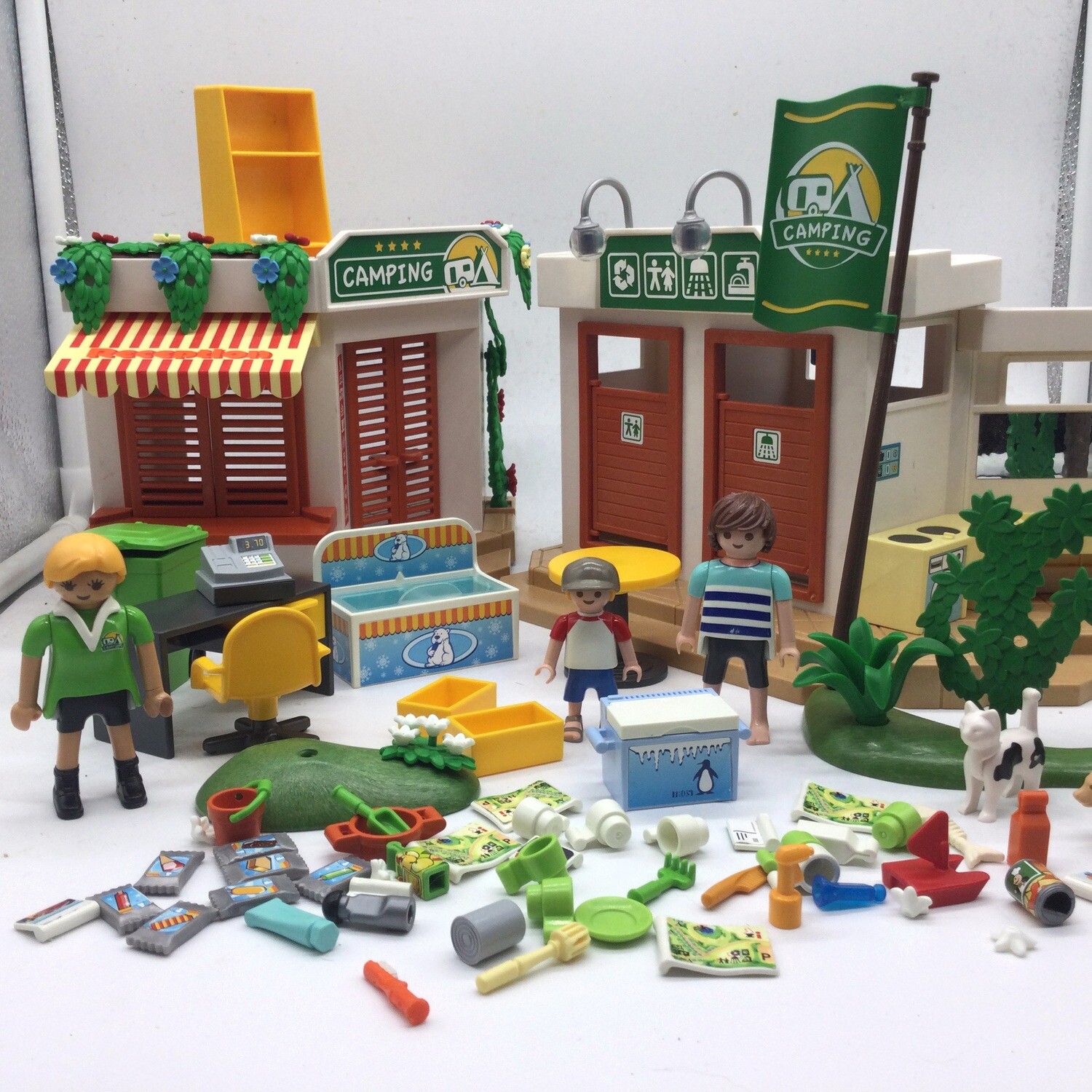 playmobil camping douche acceuil
