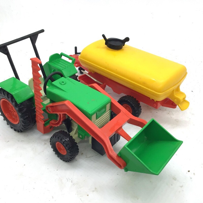 playmobil tracteur vert remorque citerne jaune