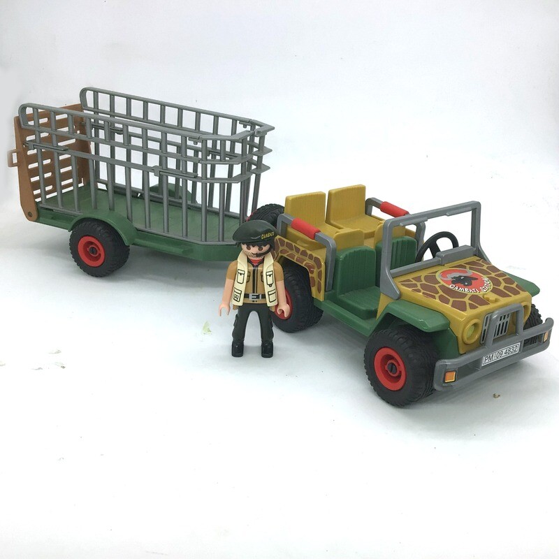 Playmobil jeep safari et cage
