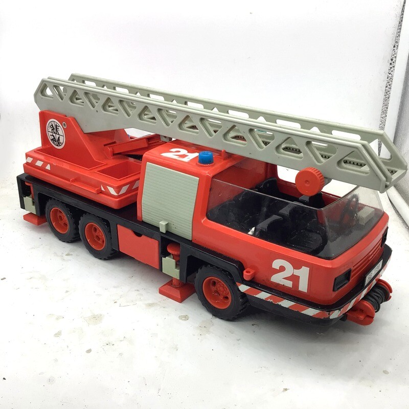 playmobil camion de pompier échelle vintage 2