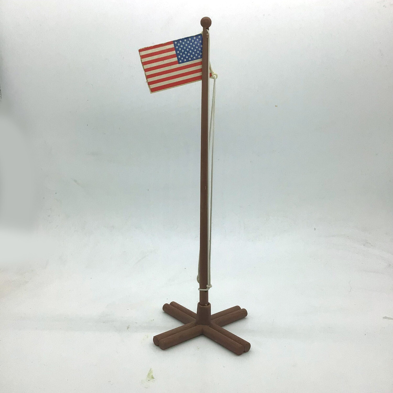 playmobil drapeau americain sur pied