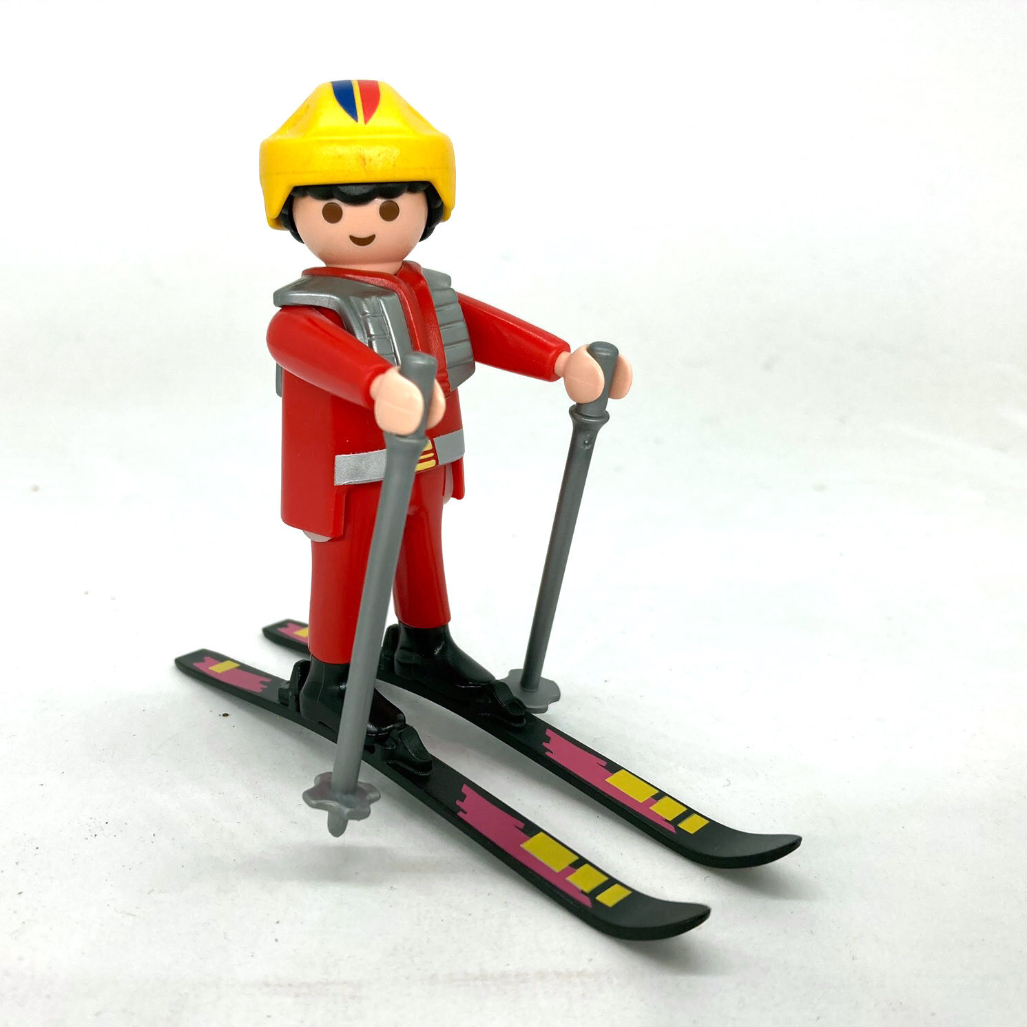 playmobil skieur rouge