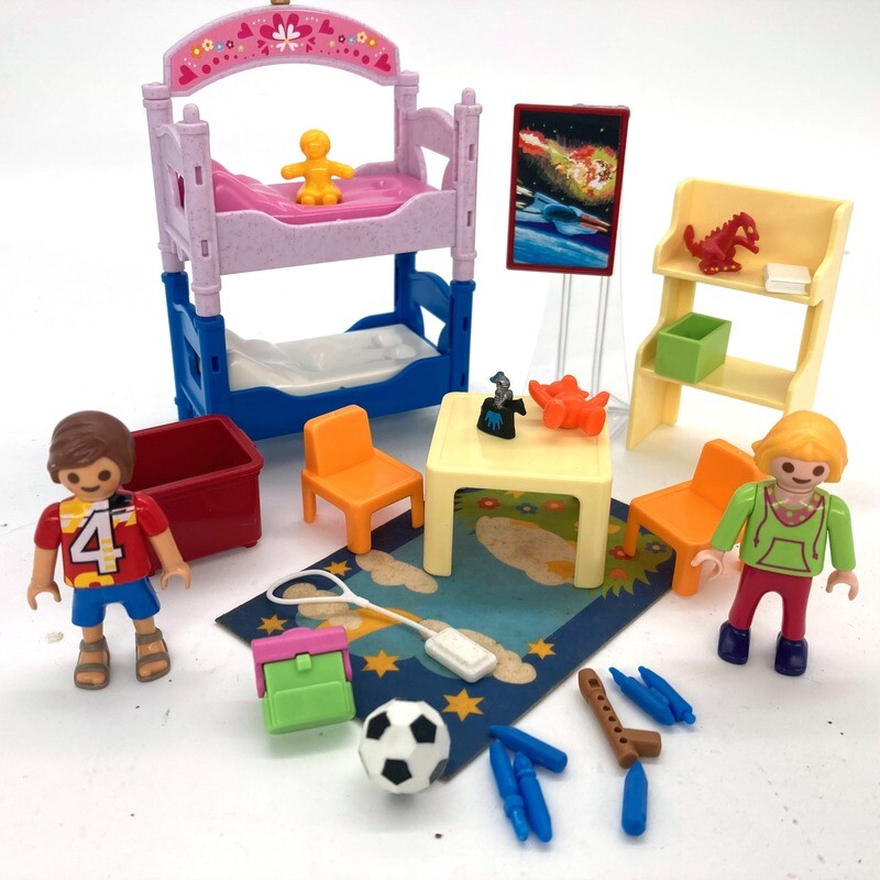 playmobil chambre enfant lits superposés