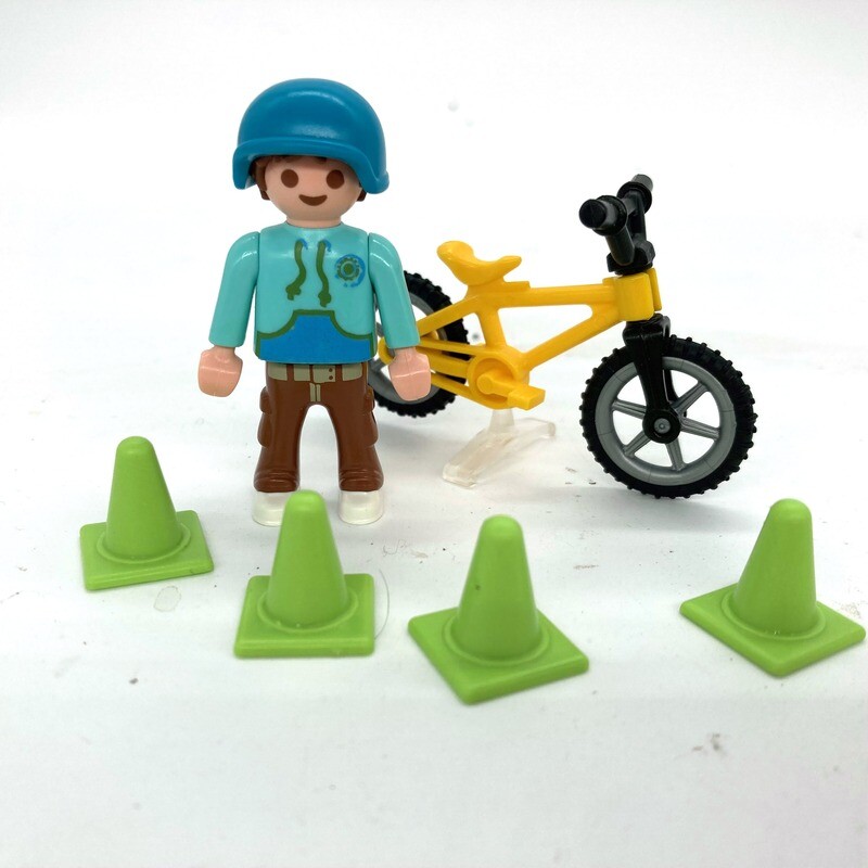 playmobil enfant velo