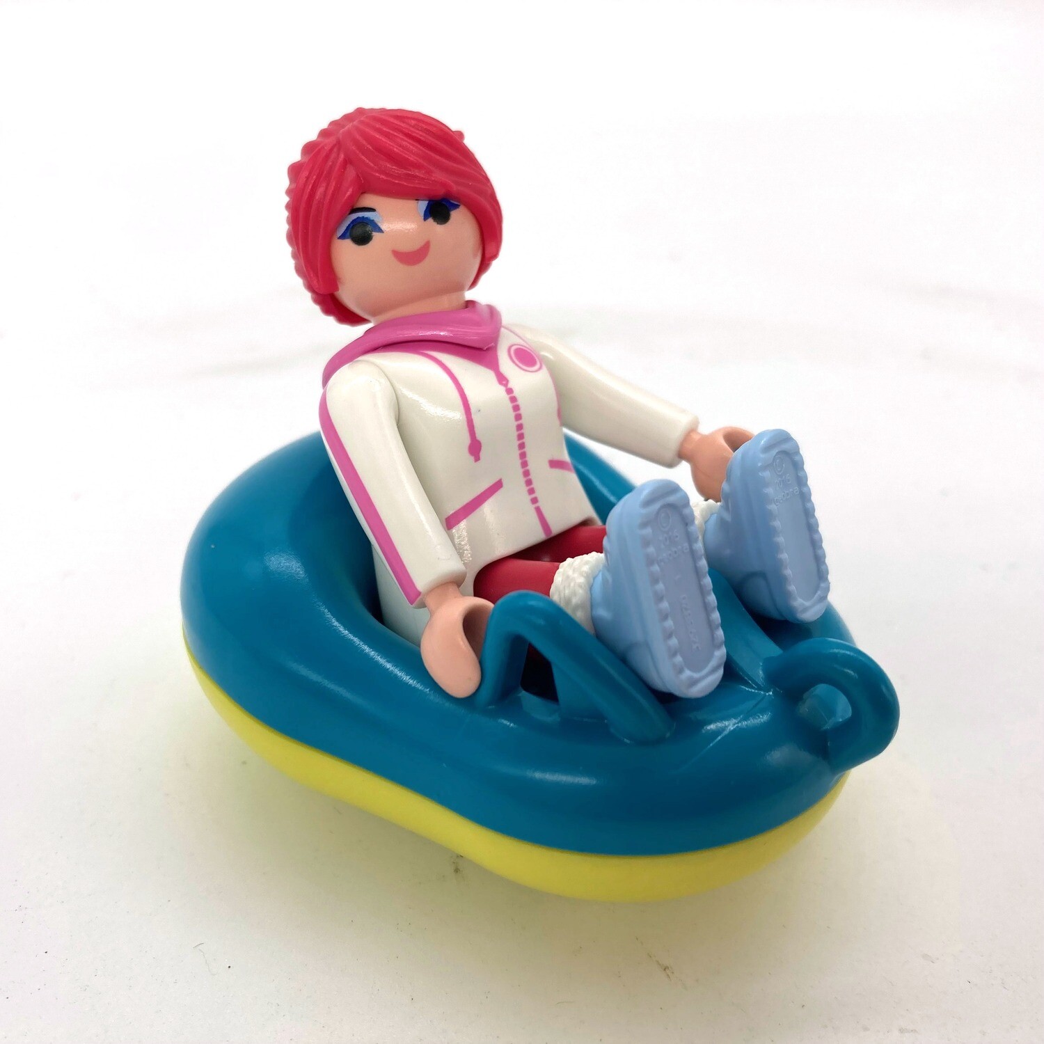 playmobil femme ski luge grosse bouée