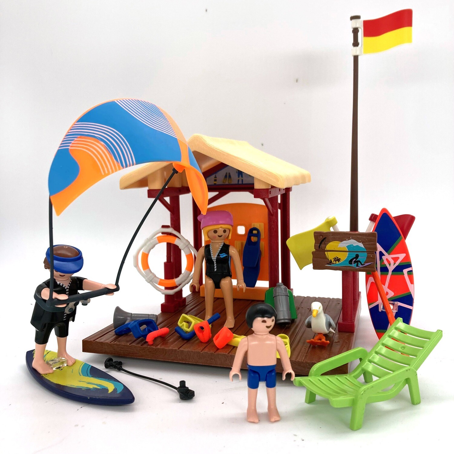 playmobil bungalow maison plage surf