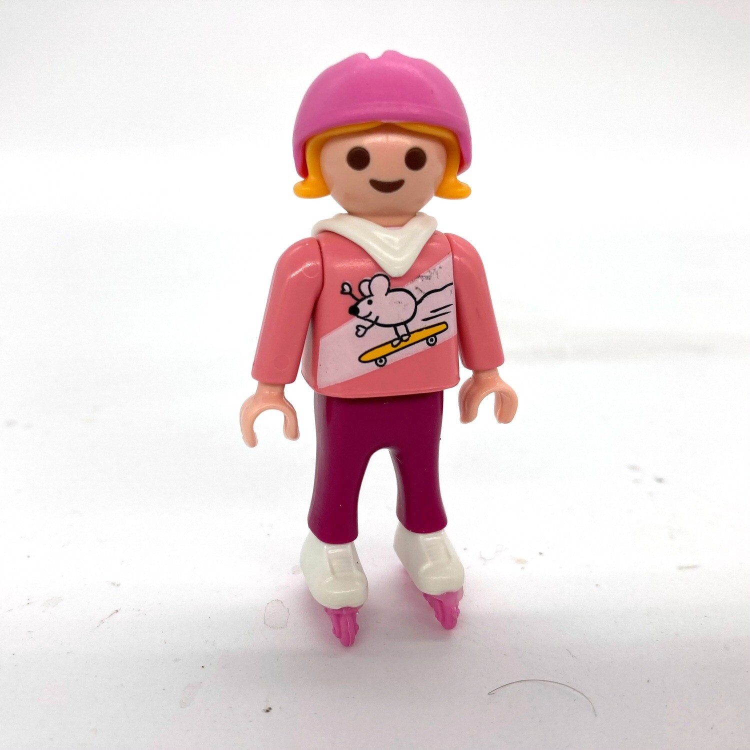 playmobil fillette patin rose