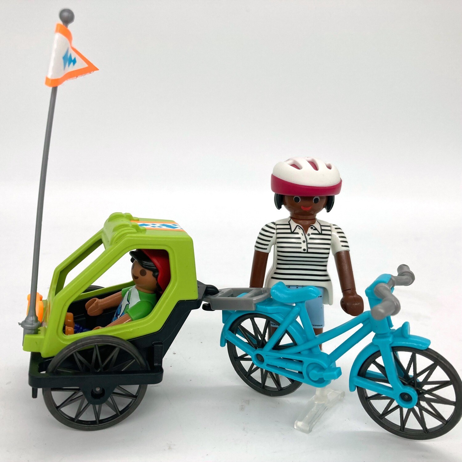 playmobil moto de course jaune