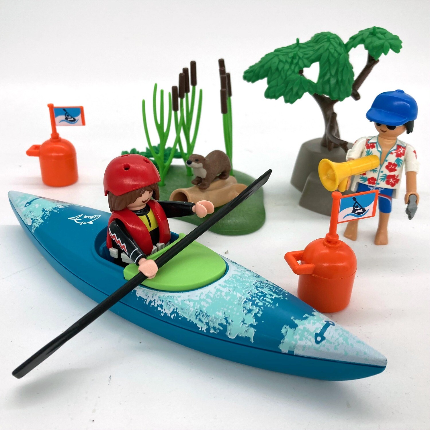 playmobil kayak végétation