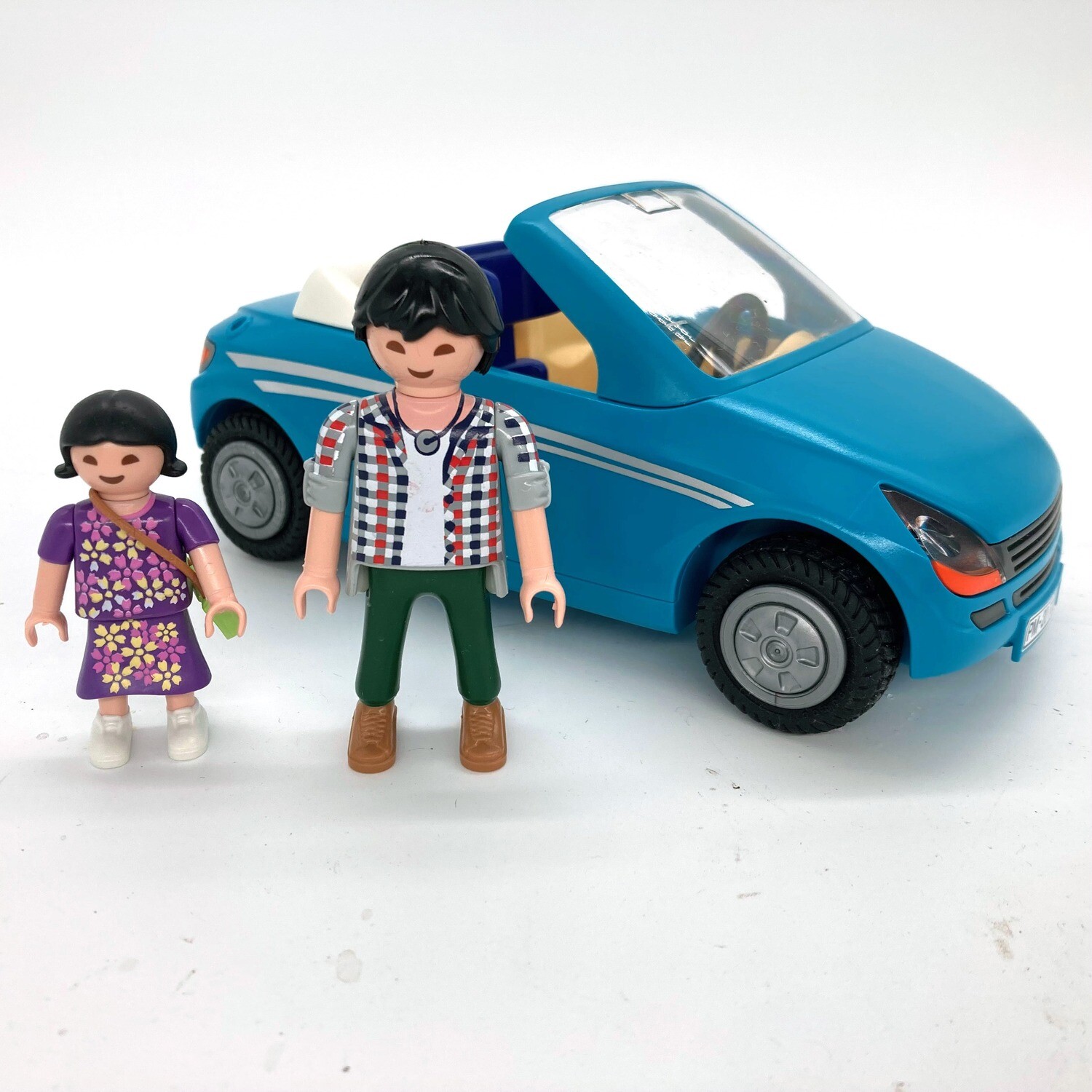 playmobil petite voiture compact bleu