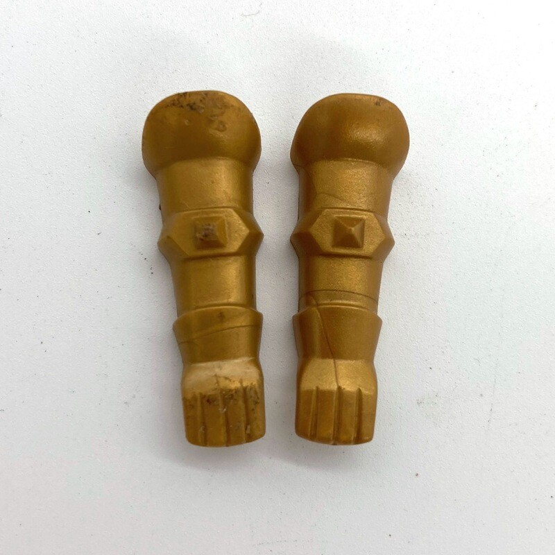 playmobil paire armure bras or