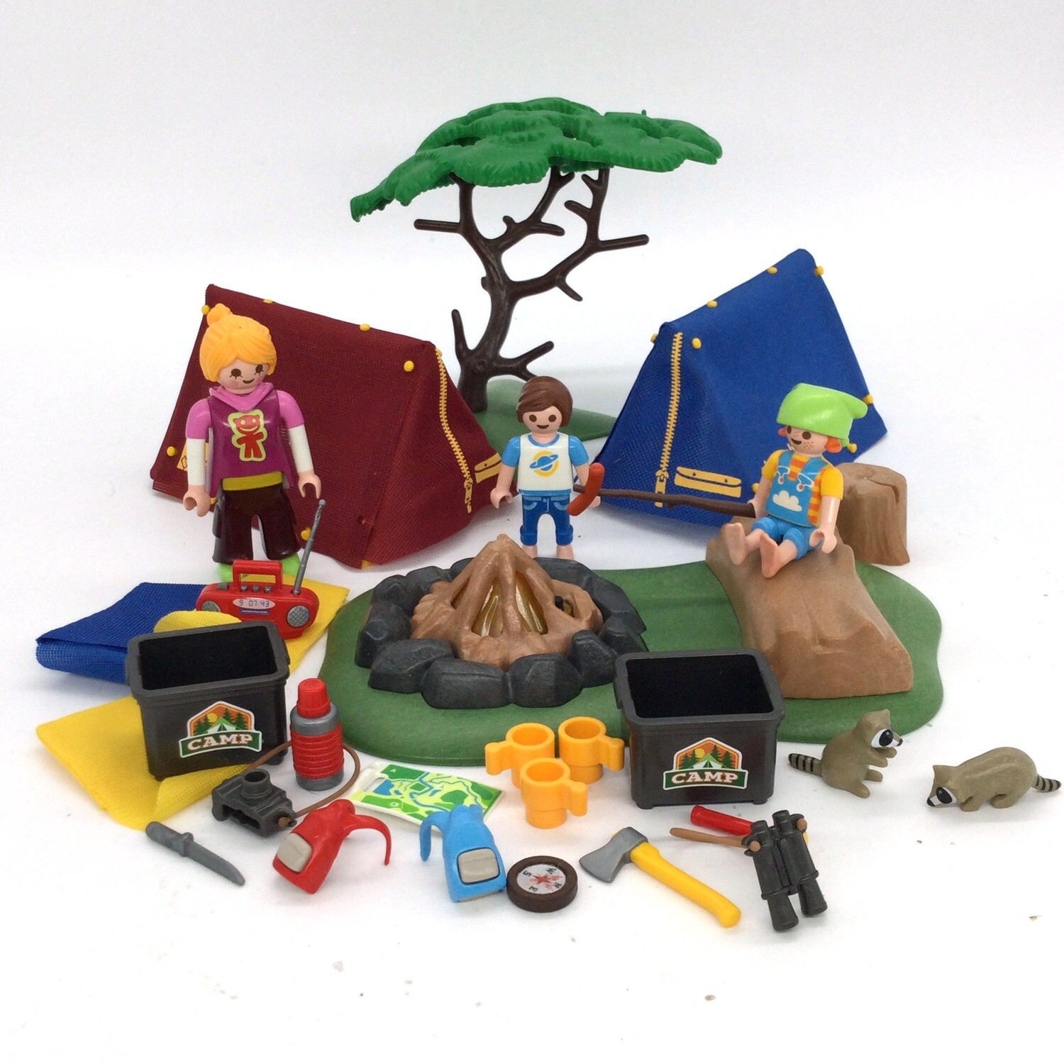 playmobil famille bivouac tentes de camping