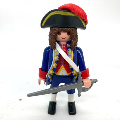 playmobil capitaine francais louis 14