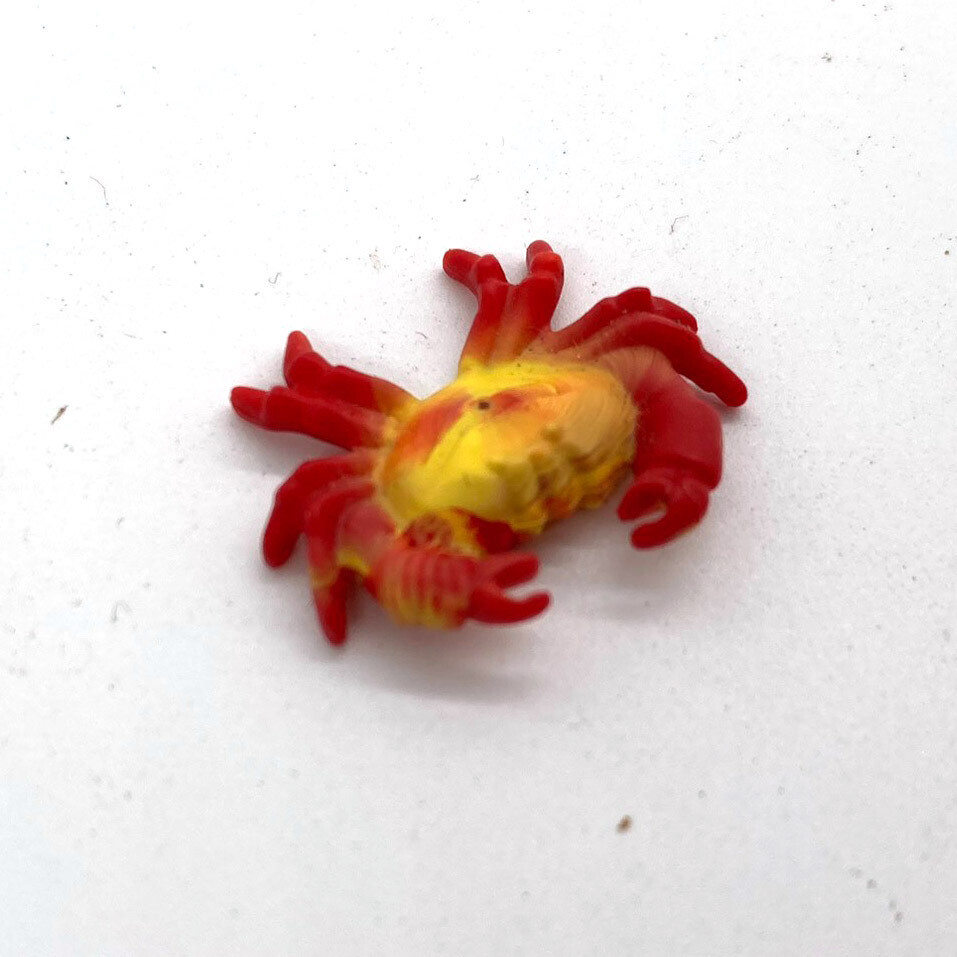 Playmobil crabe orange rouge