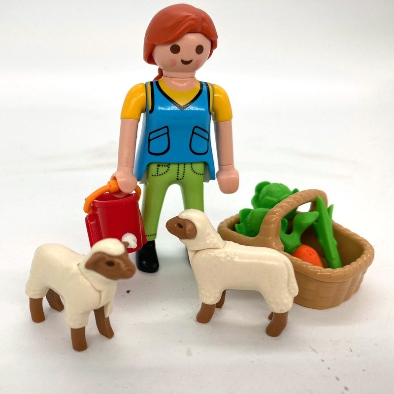 playmobil fermière mouton