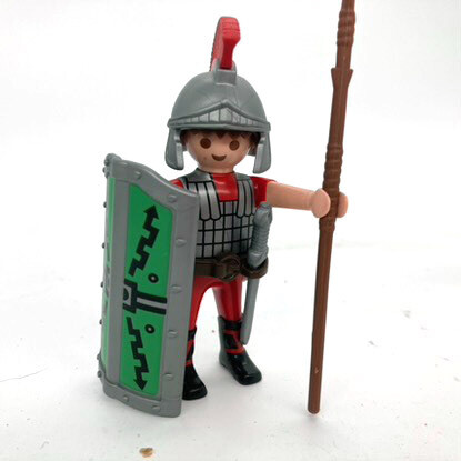 Playmobil legionnaire romain bouclier vert