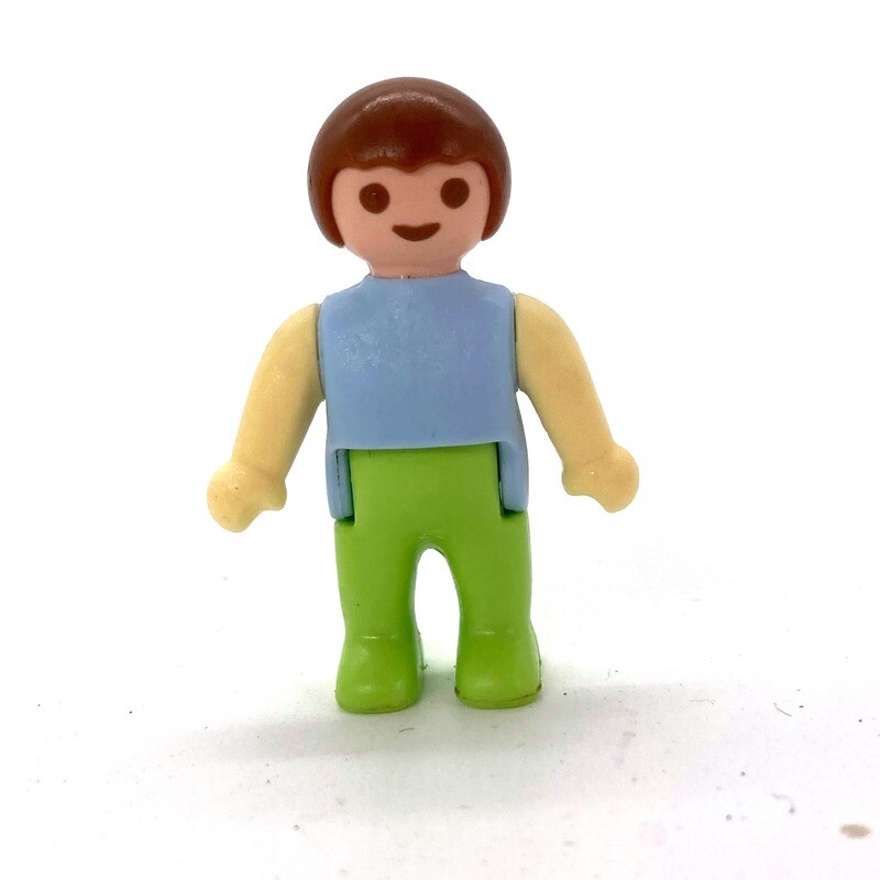 playmobil bébé bleu vert